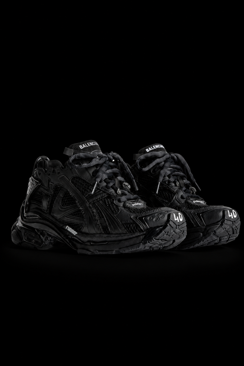 Balenciaga Men's Runner Sneaker in Black