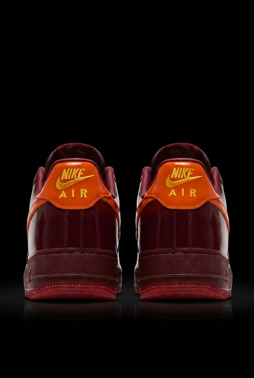 Nike Air Force 1 Low 'Patent Leather Dark Team Red'