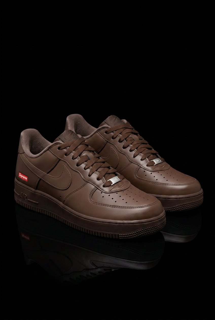 Supreme x Nike Air Force 1 Low 'Box Logo - Baroque Brown'