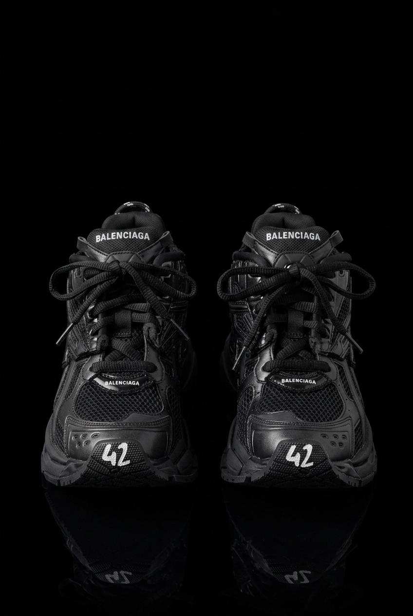 Men's Runner Led Sneaker in Black