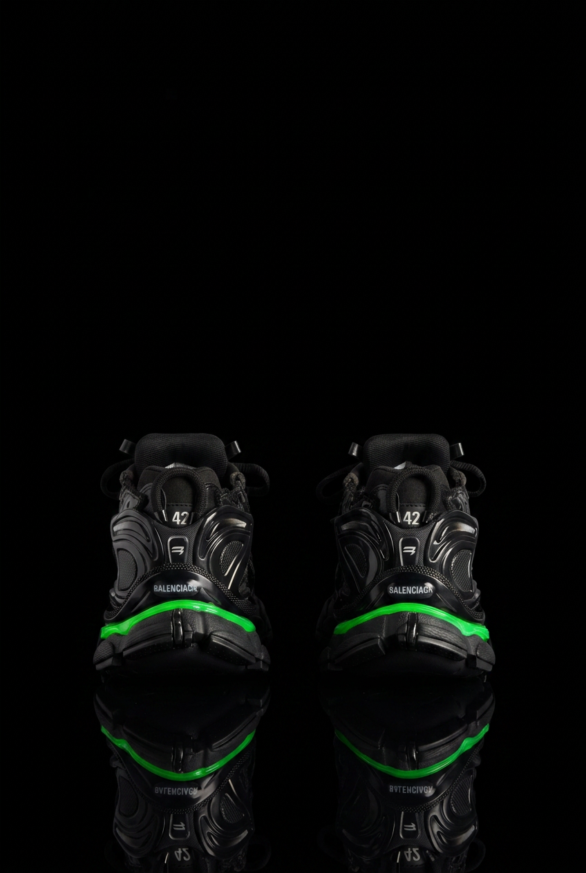 Men's Runner Led Sneaker in Black