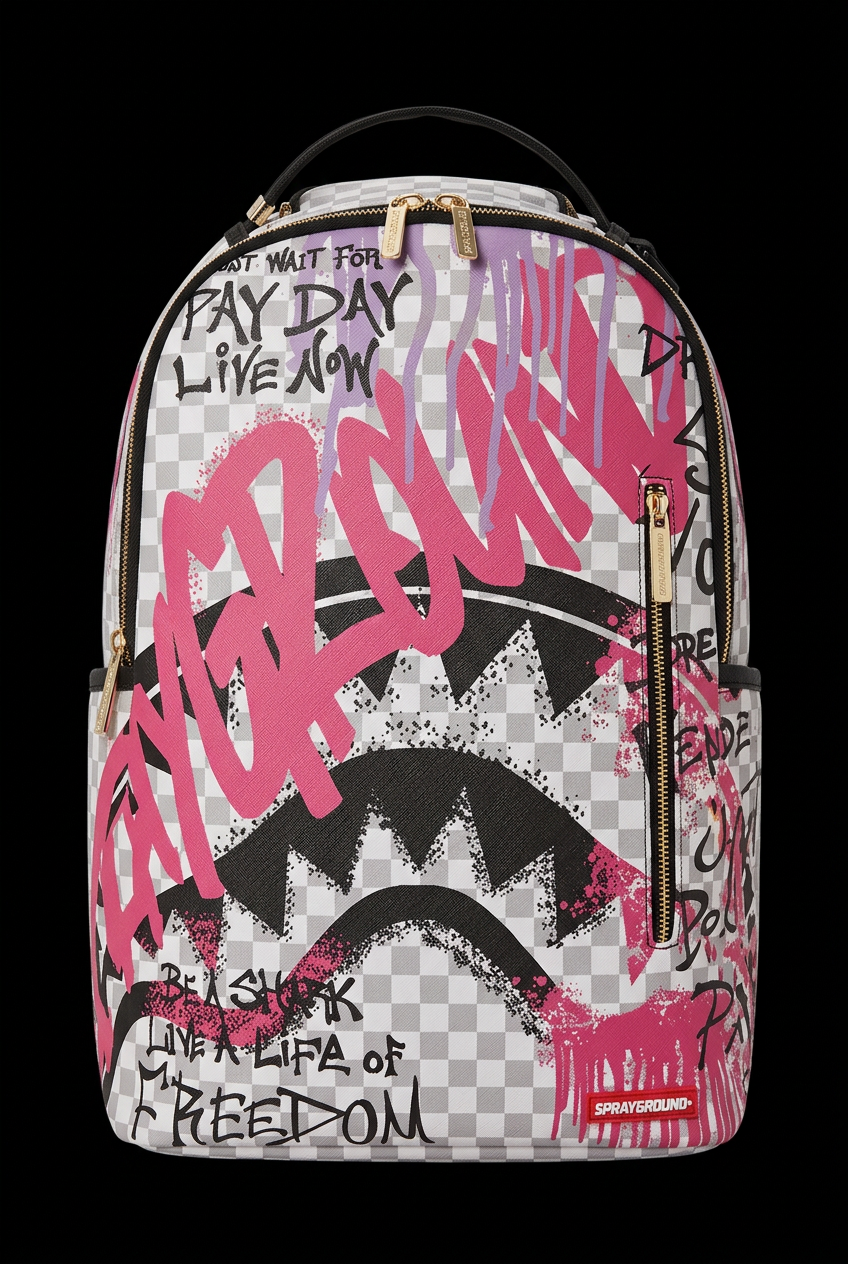 Sprayground Spray Poetry Backpack pink