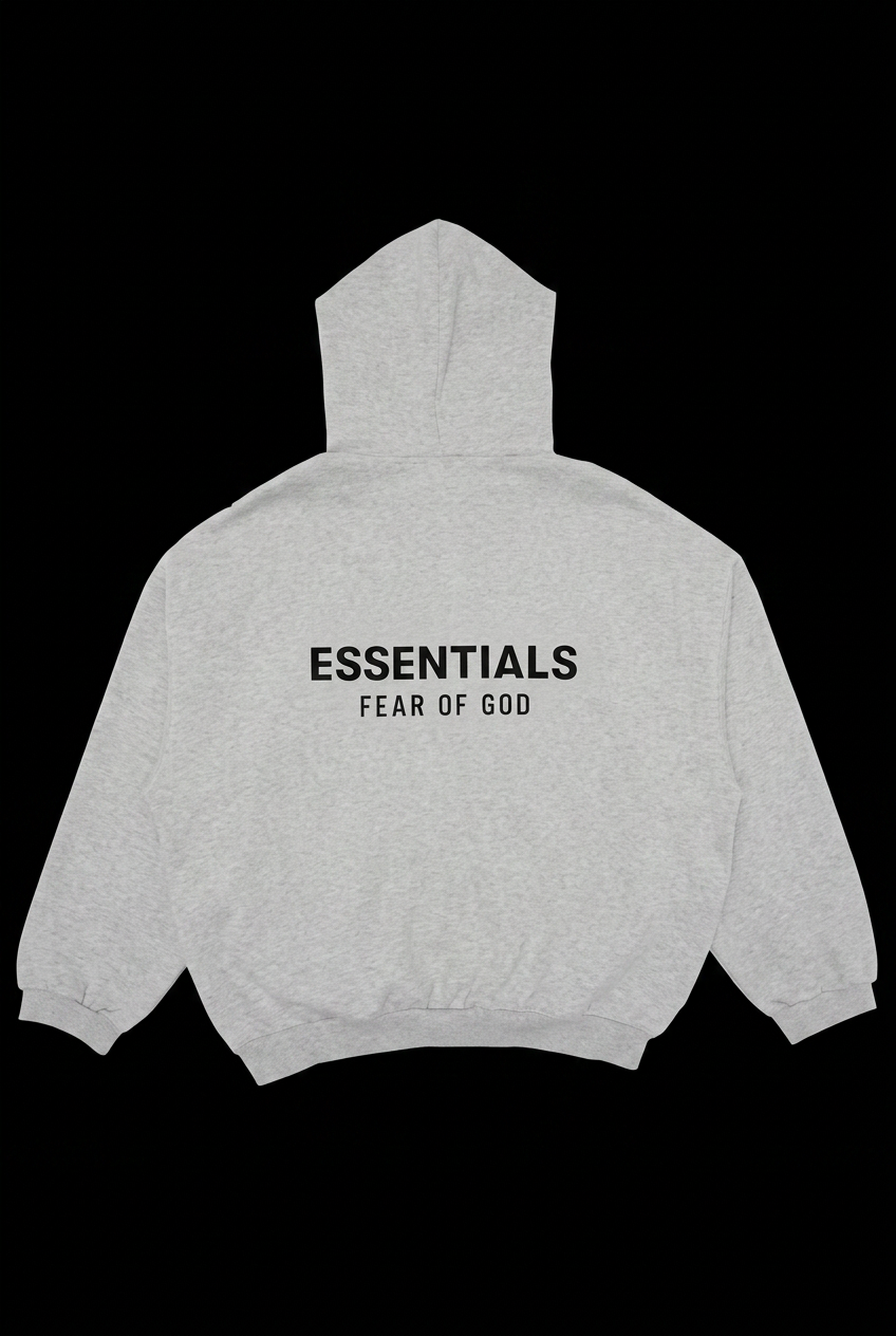 Fear of God Essentials Fleece Hoodie Light Heather Gray