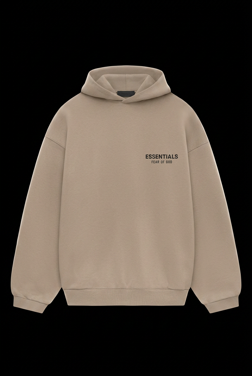 Fear of God Essentials Fleece Hoodie Desert Sand