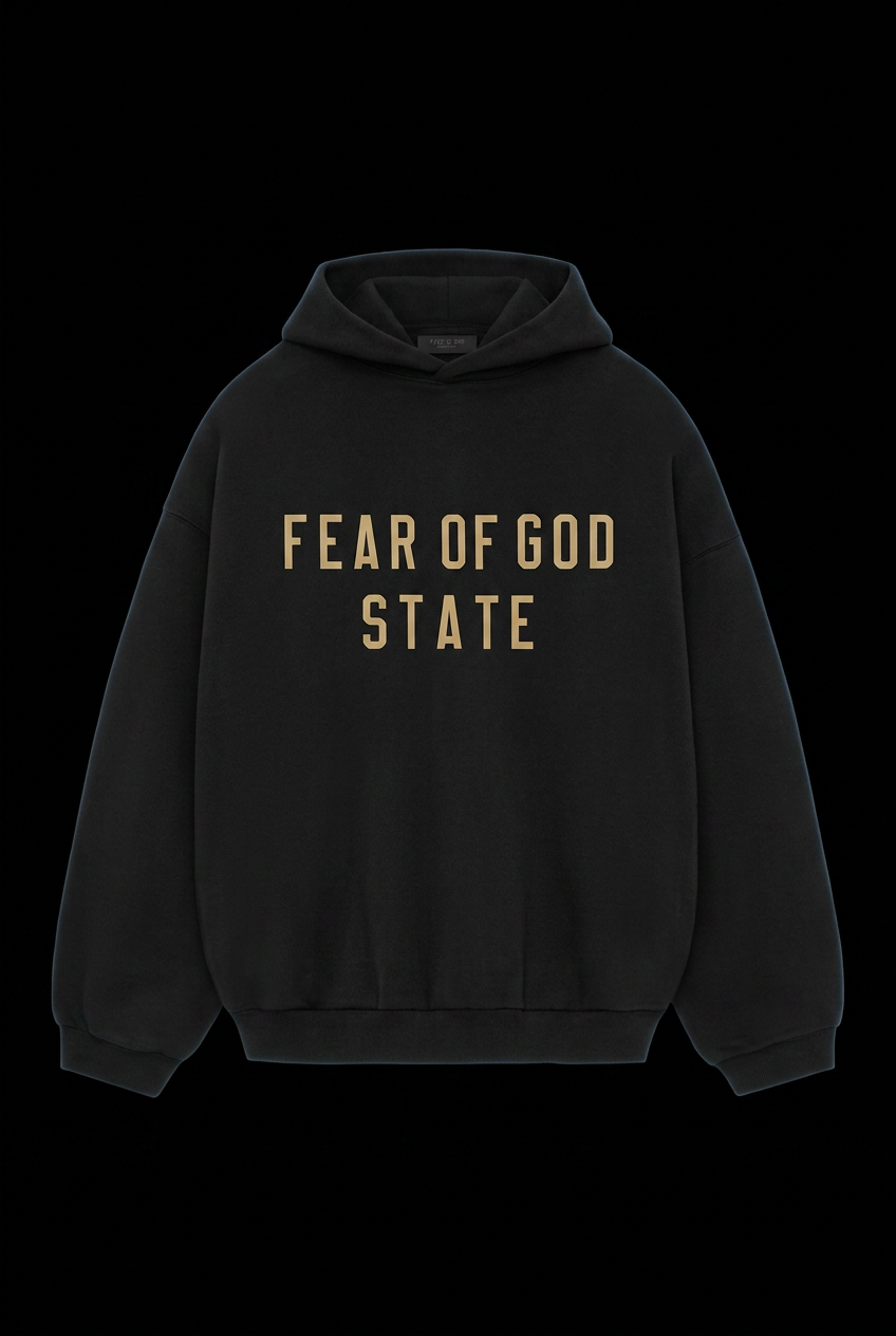 Fear of God Essentials Fleece Hoodie Black