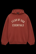 Fear of God Essentials Fleece Hoodie Crimson