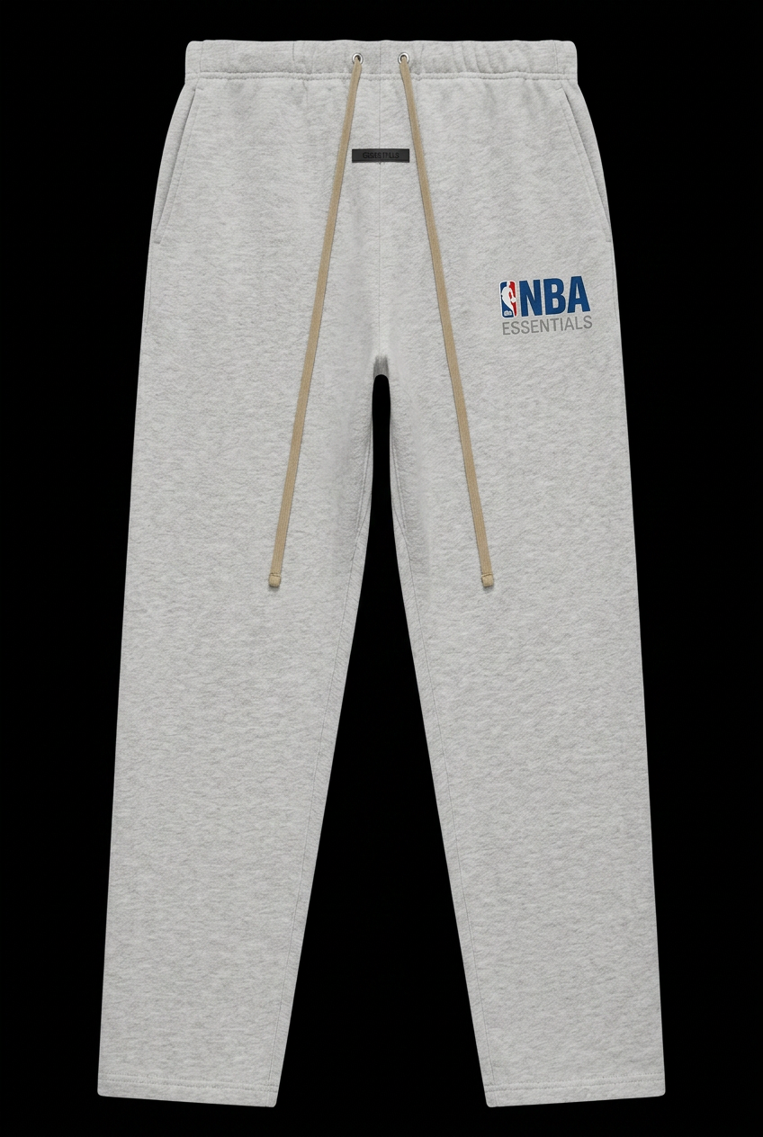 Fear of God Essentials NBA Uncuffed Sweatpant Light Heather