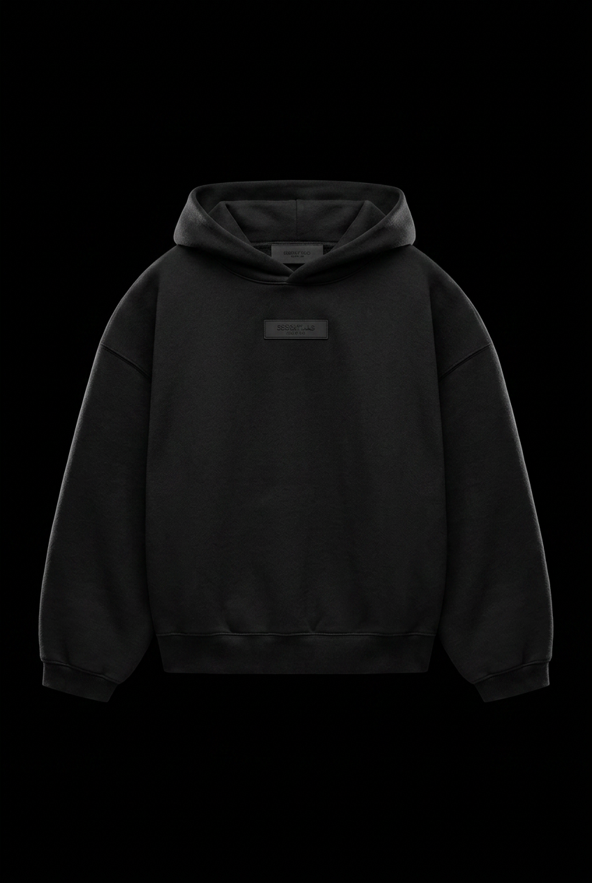 Fear of God Essentials Hoodie  Jet Black
