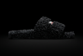 Balenciaga slides furry black