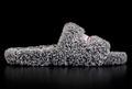 Balenciaga Furry Slides Grey