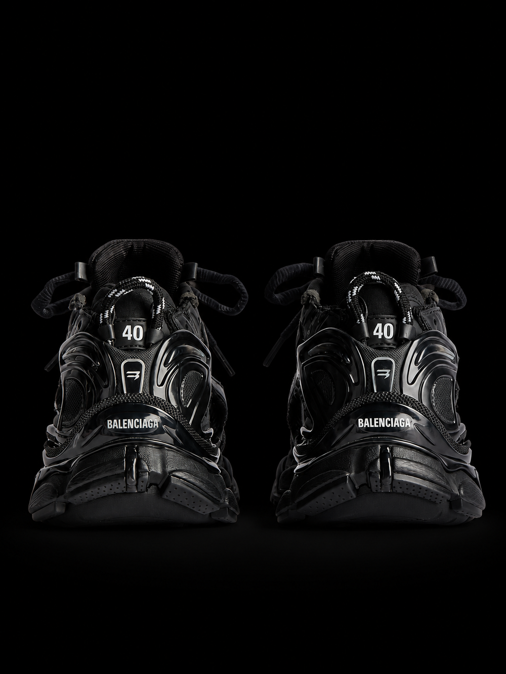 Balenciaga Men's Runner Sneaker in Black