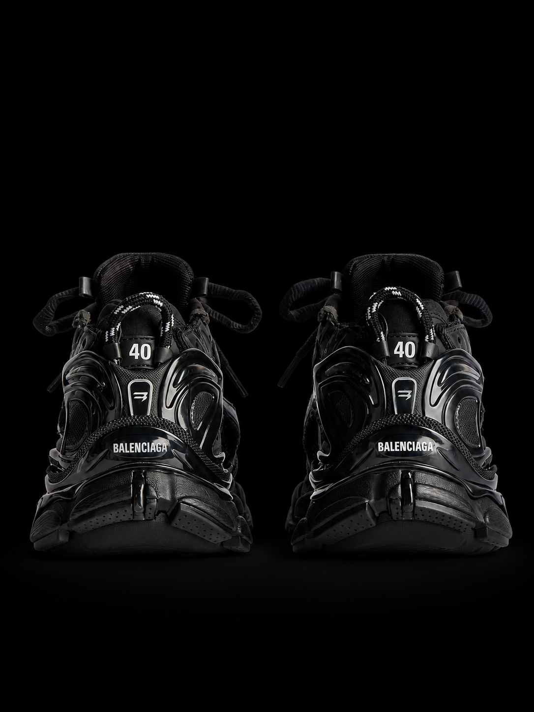 Balenciaga Men's Runner Sneaker in Black