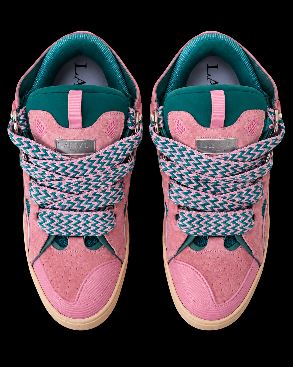 Lavins Pink/Blue Jumbo Laces