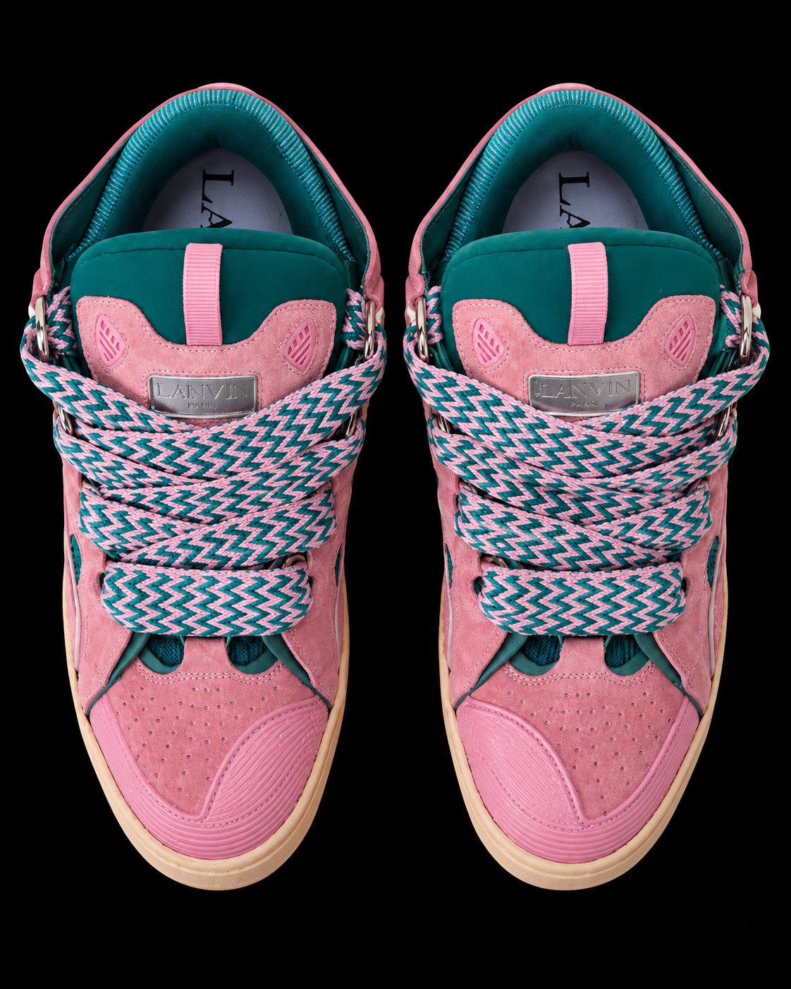 Lavins Pink/Blue Jumbo Laces
