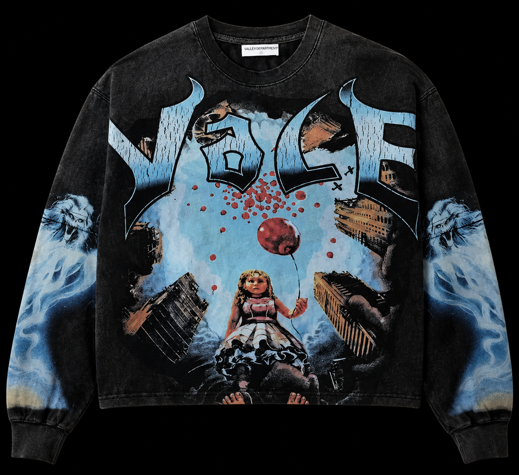 Vale Forever Red Balloon Long-Sleeve 'Black/Blue'
