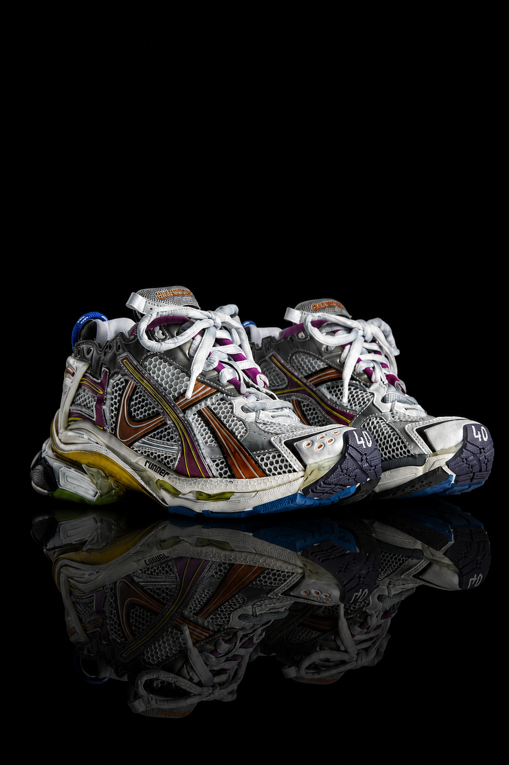 Balenciaga Runner Sneaker in multicolor mesh and nylon