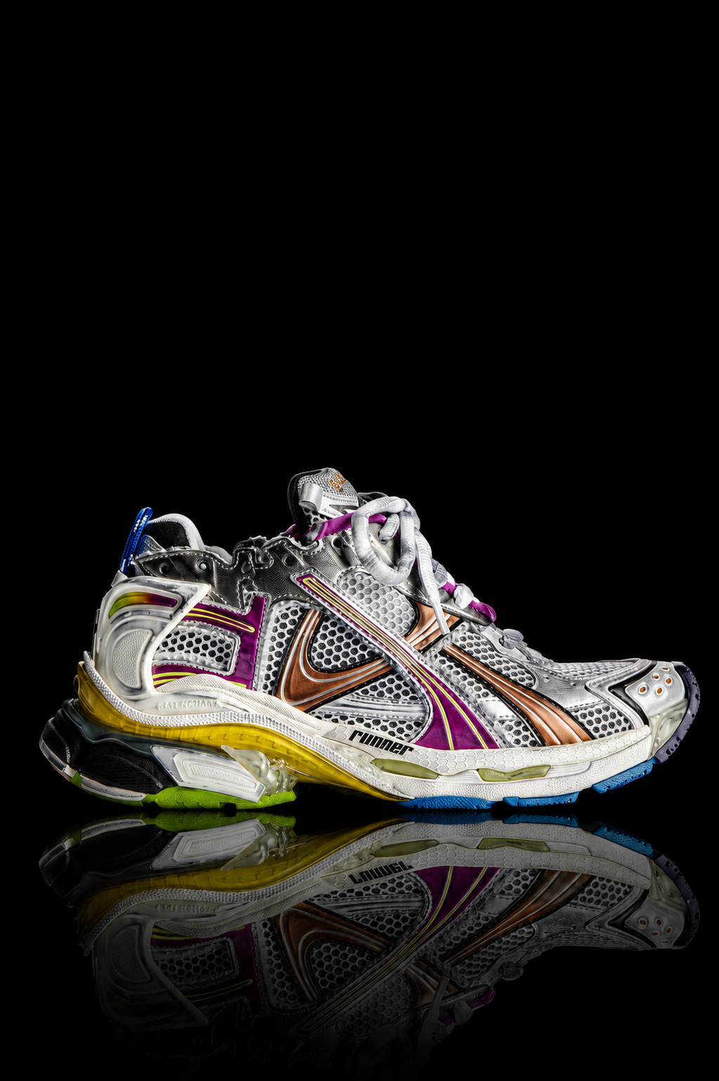 Balenciaga Runner Sneaker in multicolor mesh and nylon