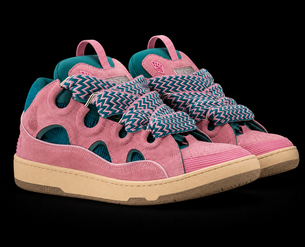 Lavins Pink/Blue Jumbo Laces