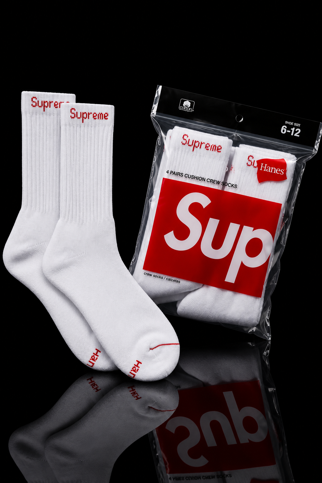 Supreme x Hanes Crew Socks