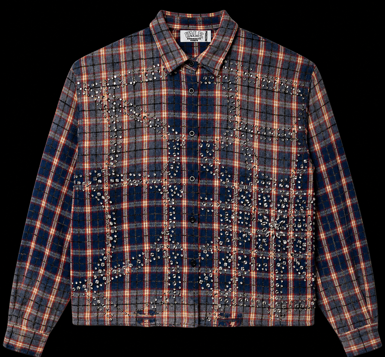 Vale Forever American Cup Flannel 'Navy/Red'