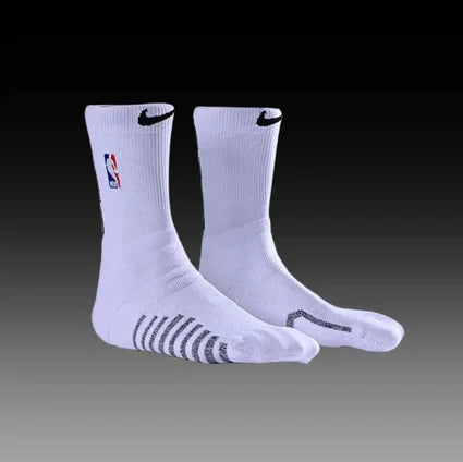White NBA Grip Elite Socks