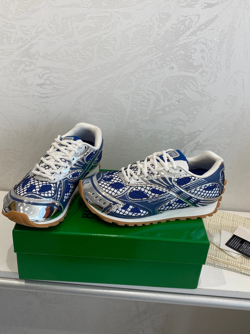Blue Bottega Venetas