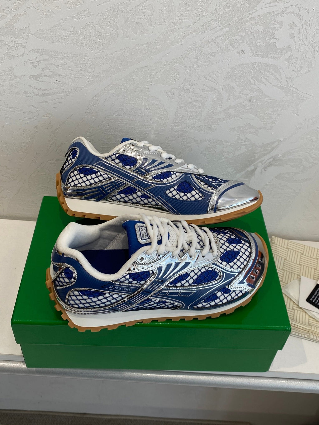 Blue Bottega Venetas