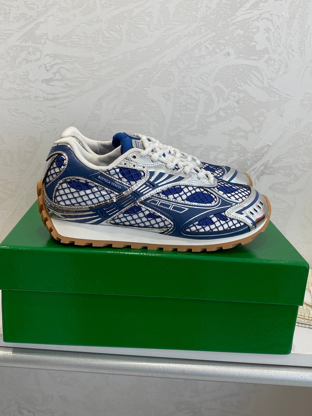 Blue Bottega Venetas