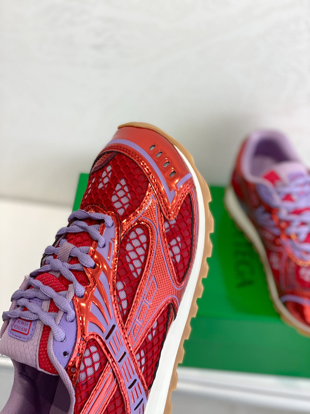 Red/Purple Bottega Venetas