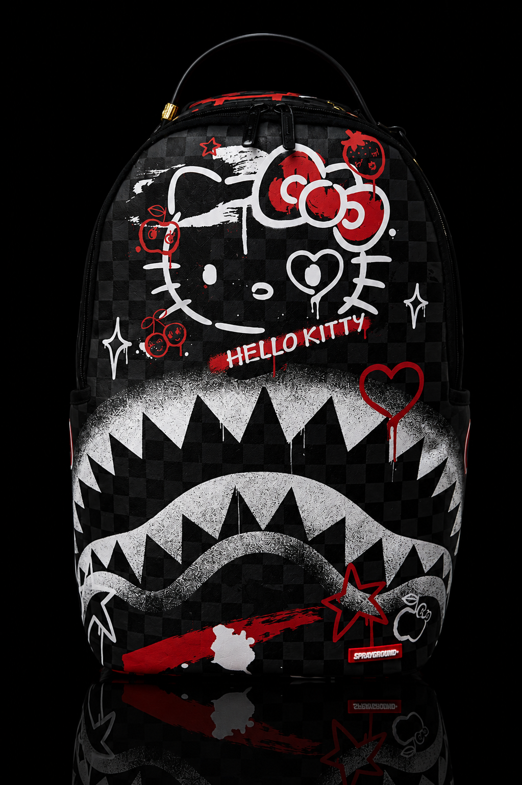 Sprayground Hello Kitty Official Collab Fresh Paint Backpack