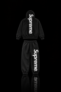 Supreme Satin Appliqué Black/White Set