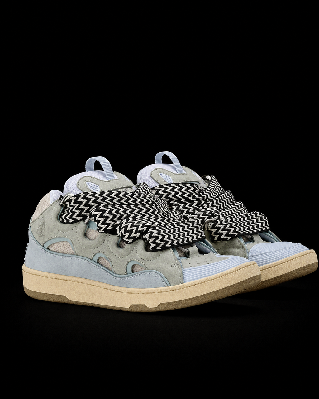 Lavins Blue Jumbo Laces