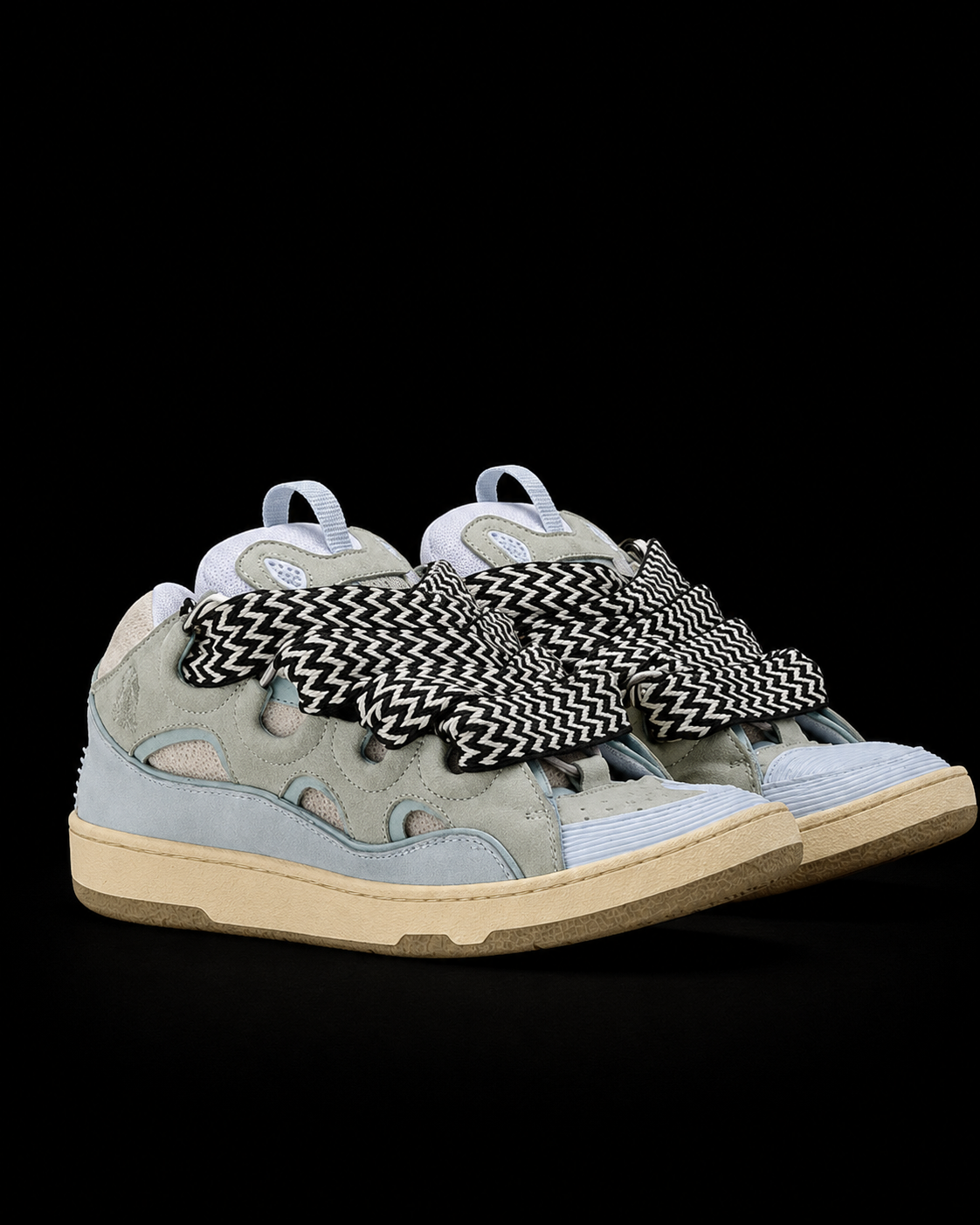 Lavins Blue Jumbo Laces