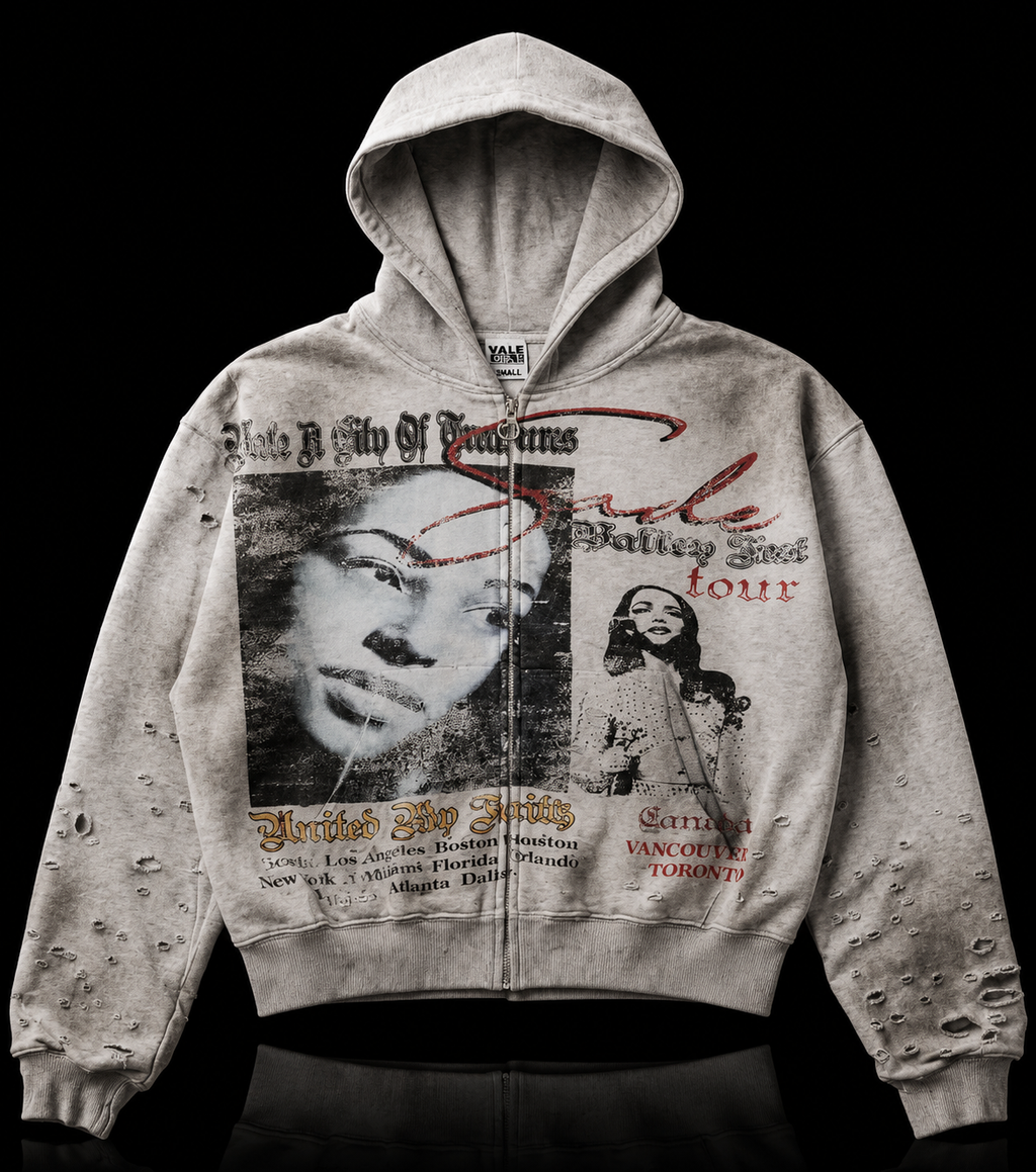 Vale Forever Valley Fest Zip Up Hoodie 'Grey'