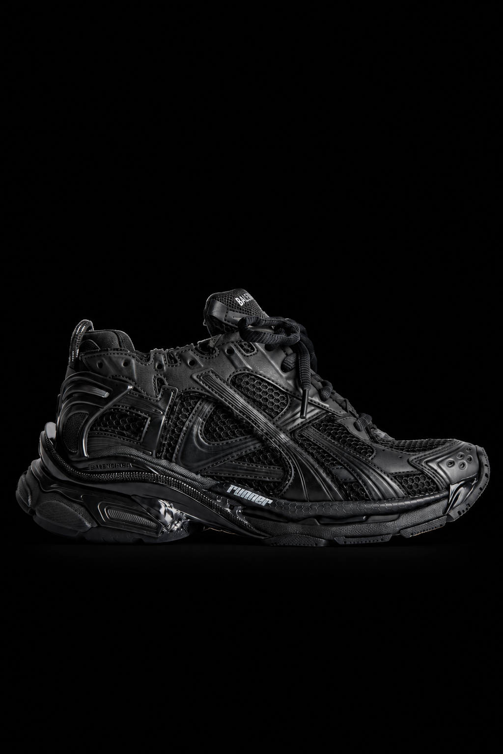 Balenciaga Men's Runner Sneaker in Black