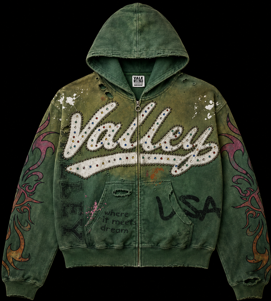 Vale Forever Inferno Zip Up 'Green'